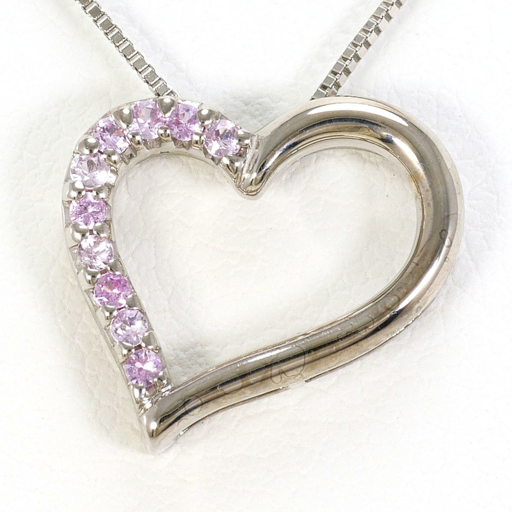 VINTAGE 14k Silver Sapphire Necklace